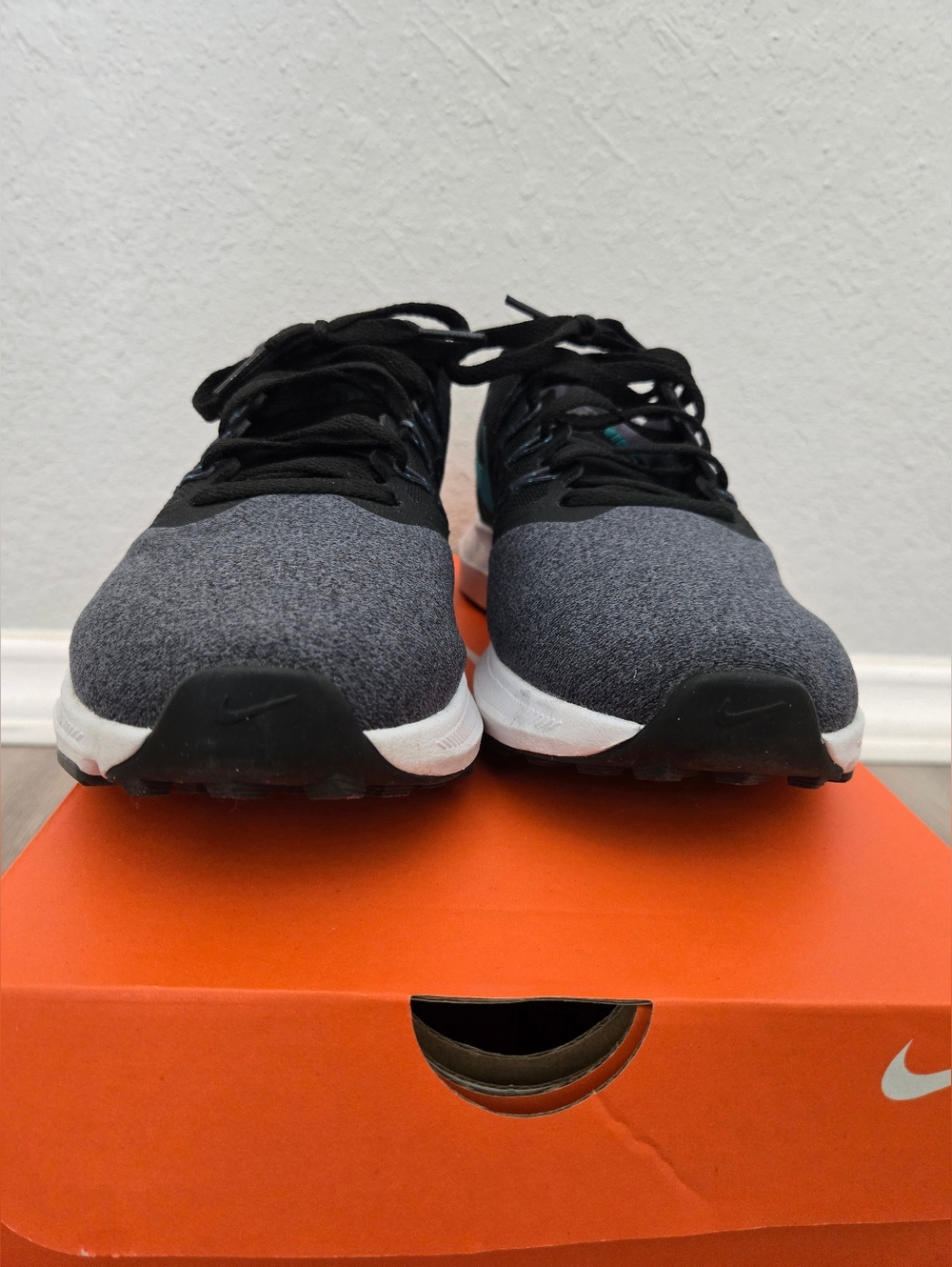 Nike Run Swift Womens Running Shoes, Gray with Teal Accents, Size 9 - Picture 5 of 7